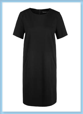 Dress with straight silhouette