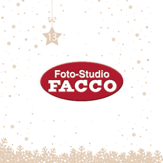 Hinter dem heutigen Türchen wartet ein Gutschein im Wert von 30 Euro von unserem Vorteilspartner Foto-Studio FACCO auf Sie.